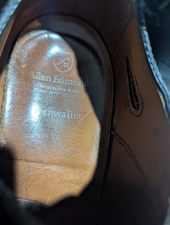 Allen Edmonds Wallis Black Leather Brogue Lace-Up Oxfords main image 4